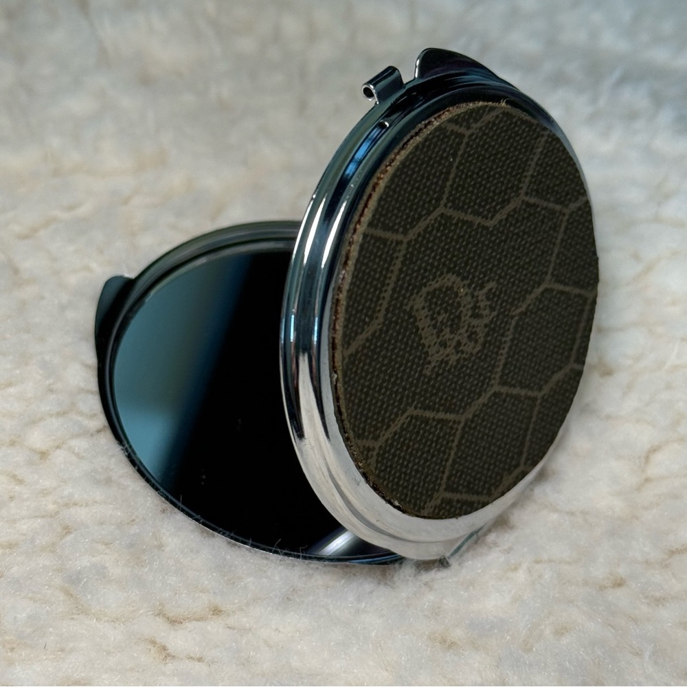 Luxury Compact Mirror (Upcycled Authentic Materials)